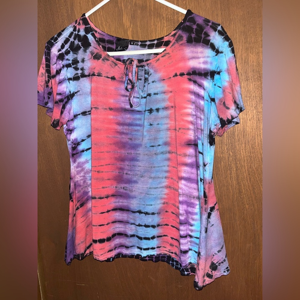 Tie-Dye Women's Top - Multicolor